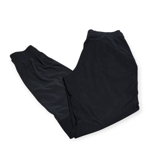 Athleta Mixed Media Patterned Jogger Tech Pants Style 591354 Black S - Picture 7 of 10